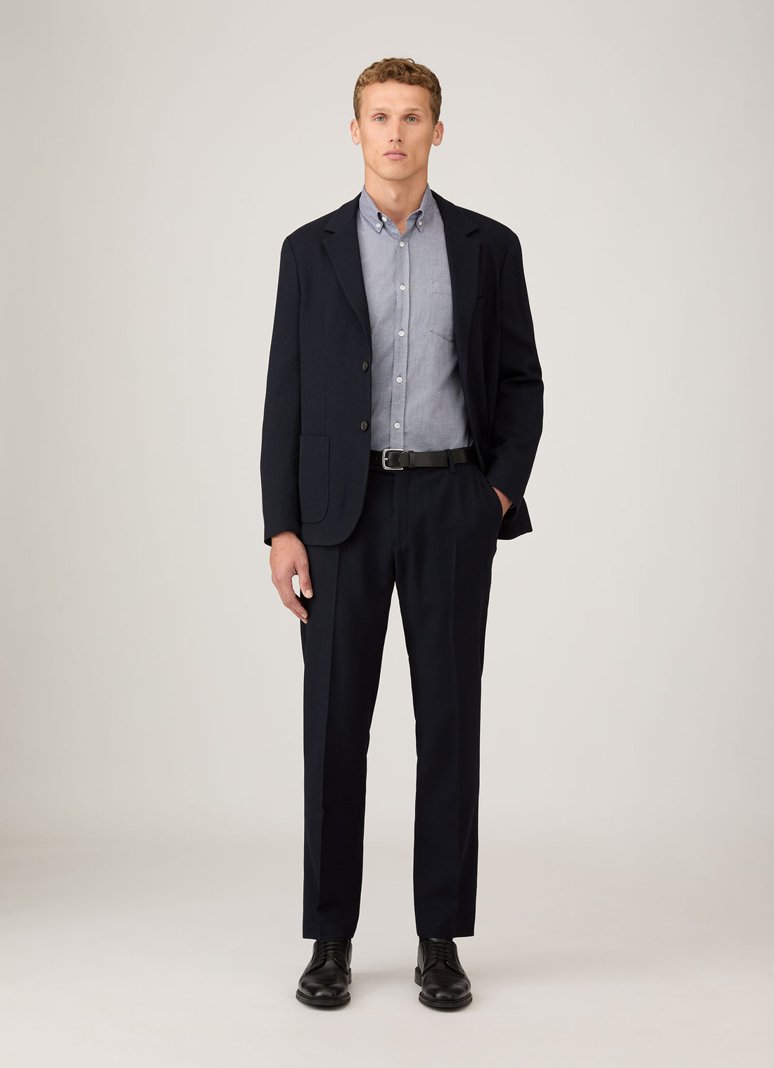 Men's Button Down Oxford Shirt in Dark Blue