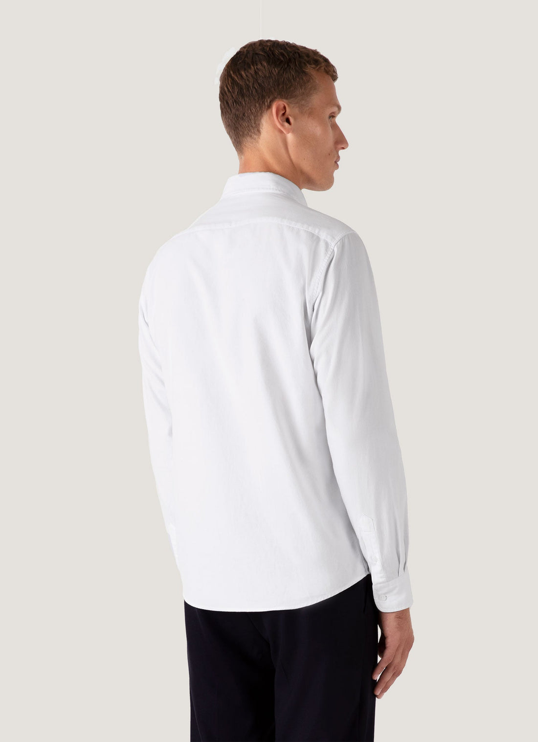 Men's Button Down Oxford Shirt in White