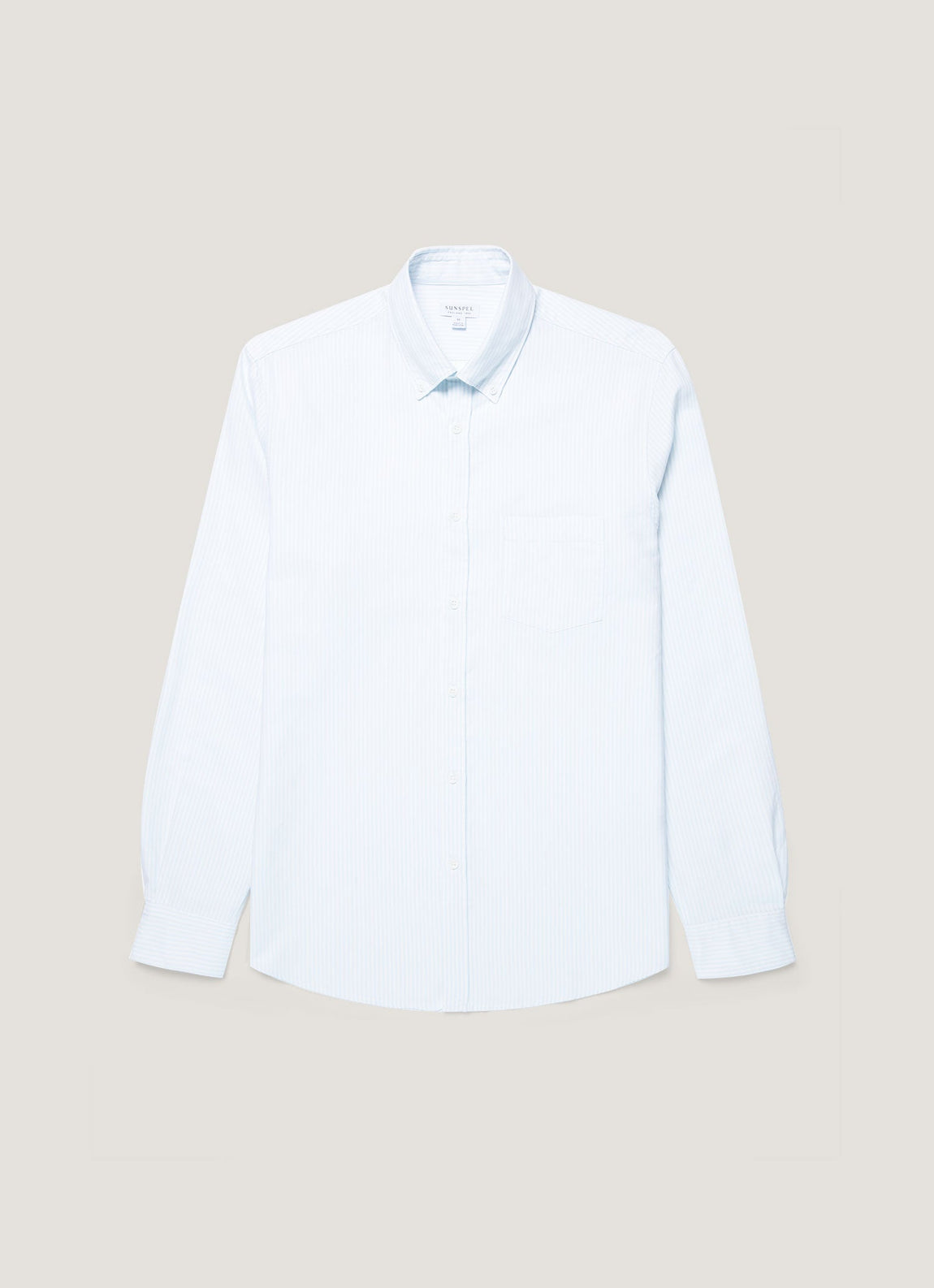 Men's Button Down Oxford Shirt in Light Blue/White