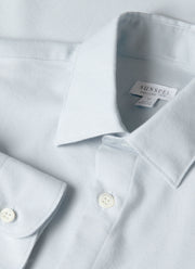 Men's Cotton Cashmere Shirt in Light Blue