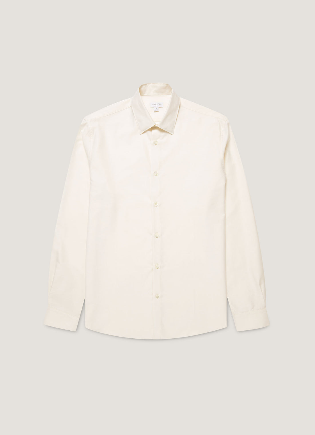 Men's Cotton Cashmere Shirt in Warm White