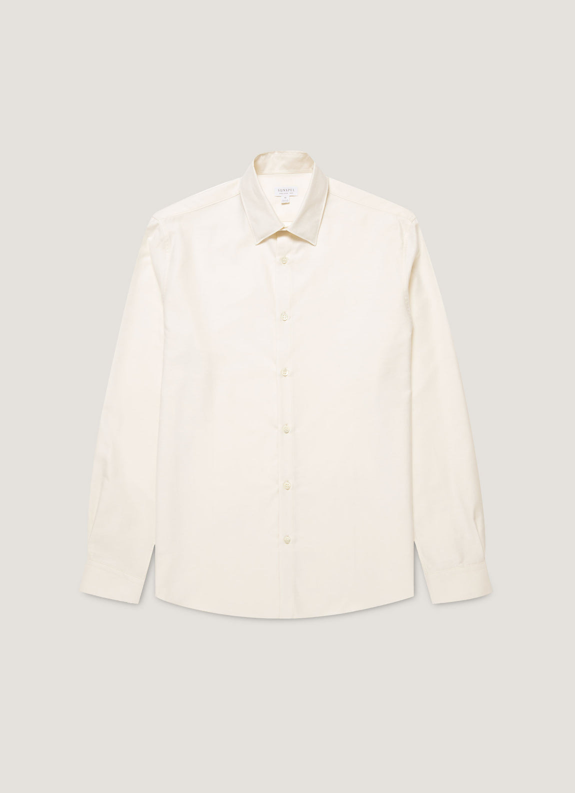 Men's Cotton Cashmere Shirt in Warm White