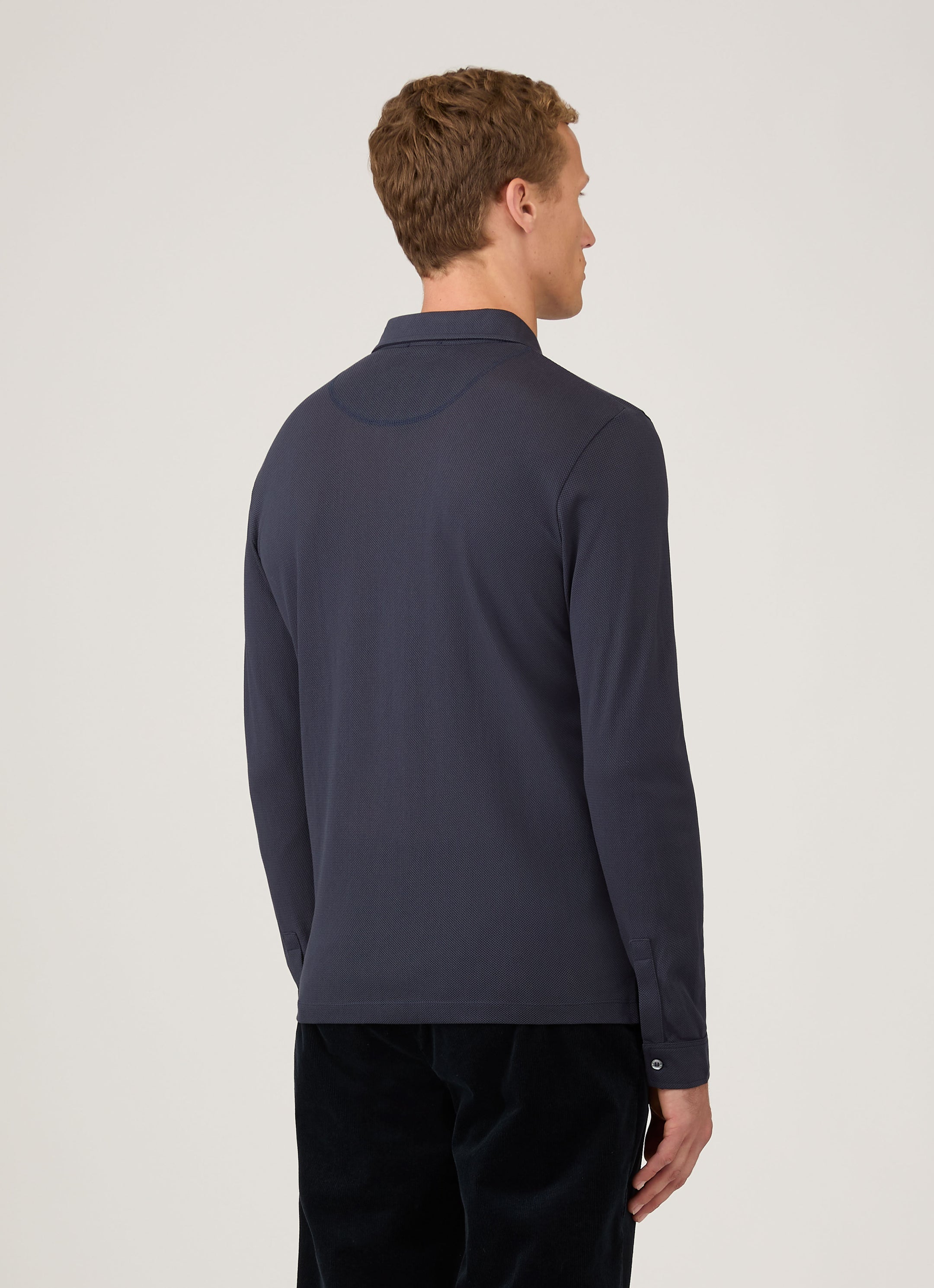Men's Long Sleeve Riviera Shirt in Navy