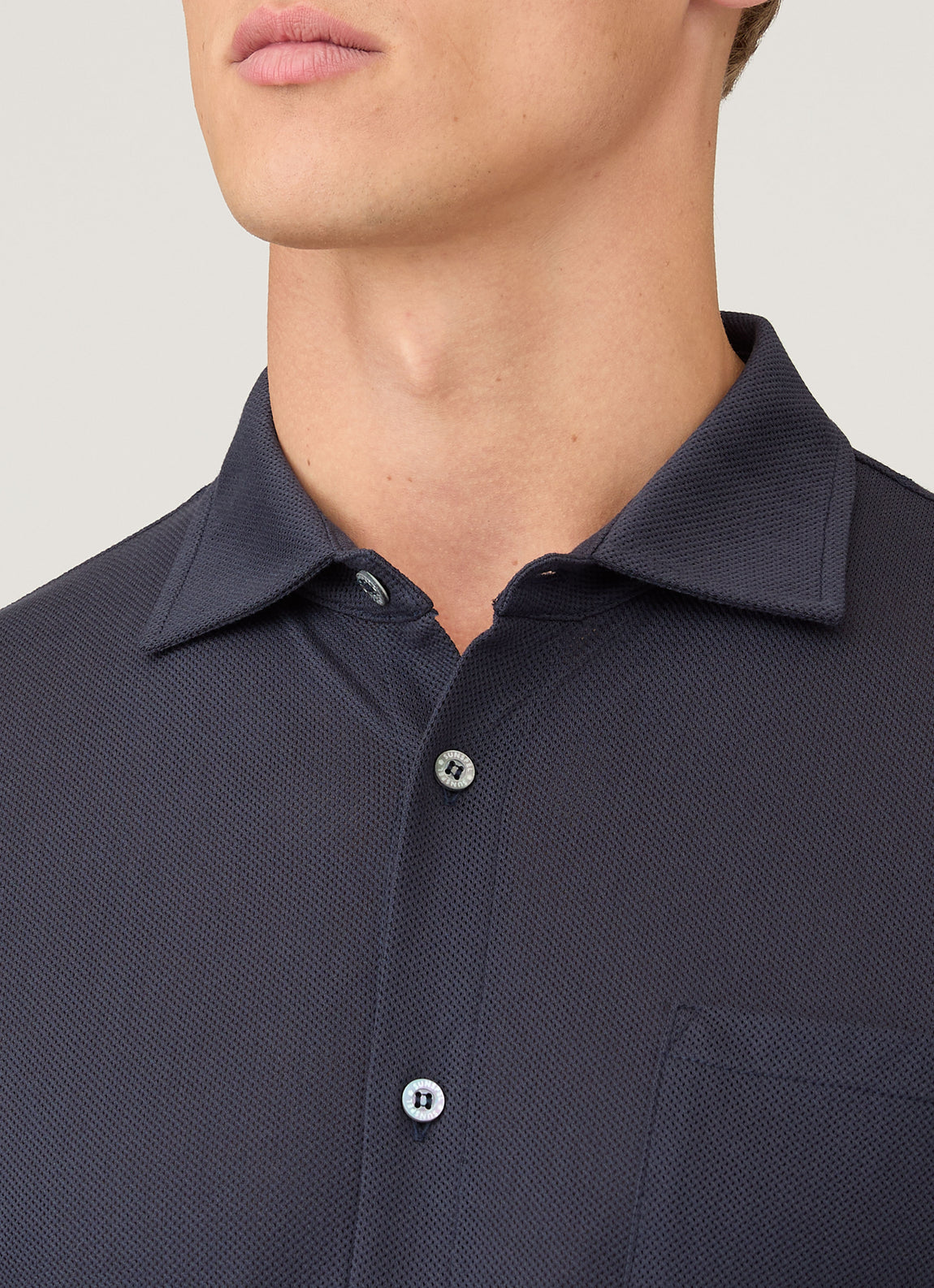 Men's Long Sleeve Riviera Shirt in Navy
