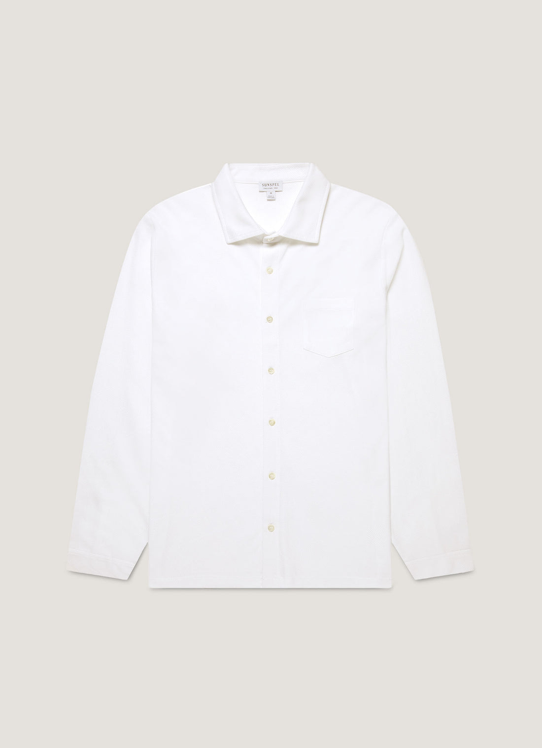 Men's Long Sleeve Riviera Shirt in White
