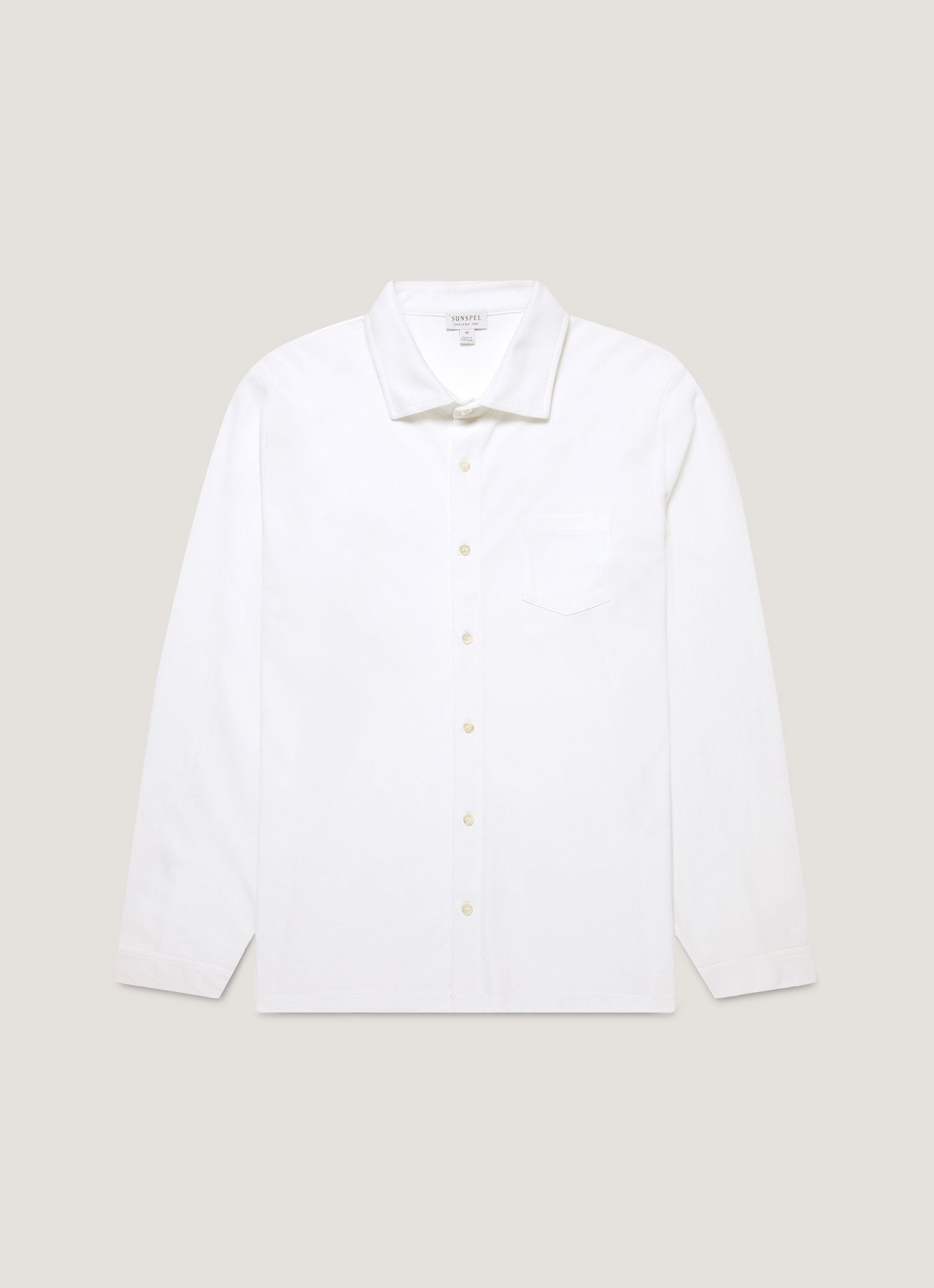Men's Long Sleeve Riviera Shirt in White