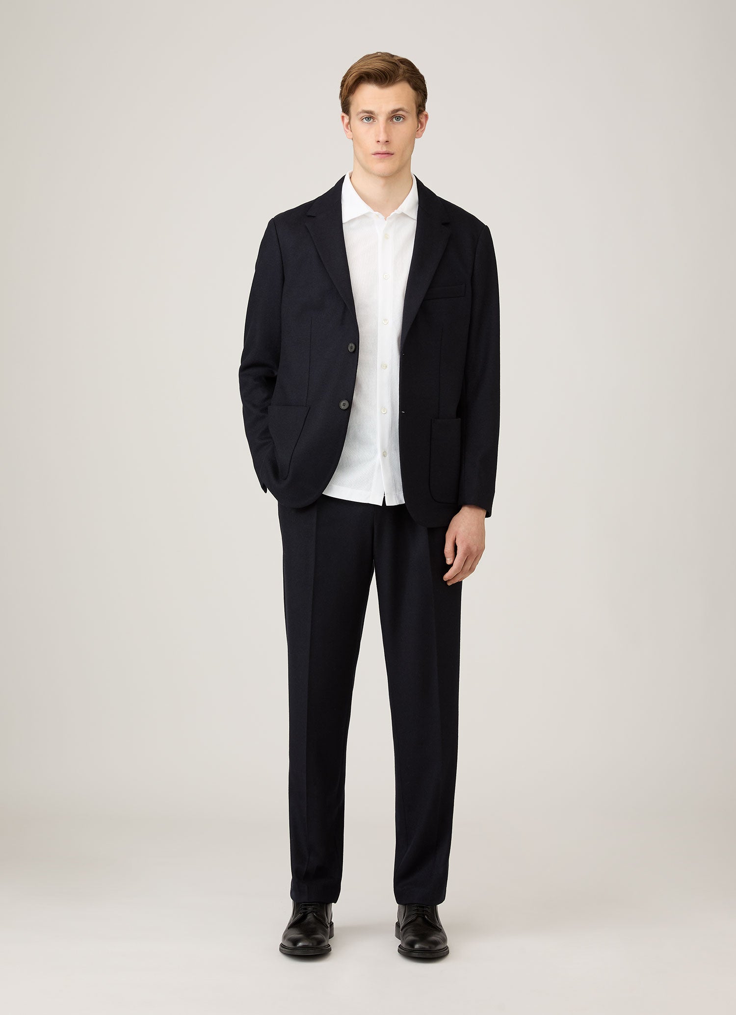 Men's Long Sleeve Riviera Shirt in White