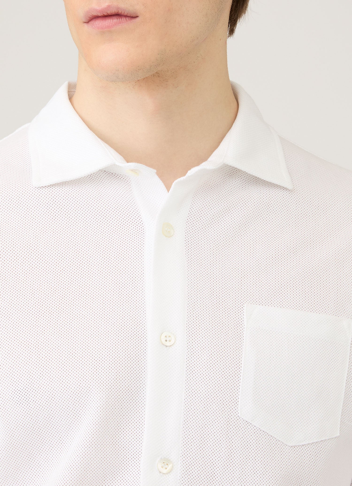 Men's Long Sleeve Riviera Shirt in White
