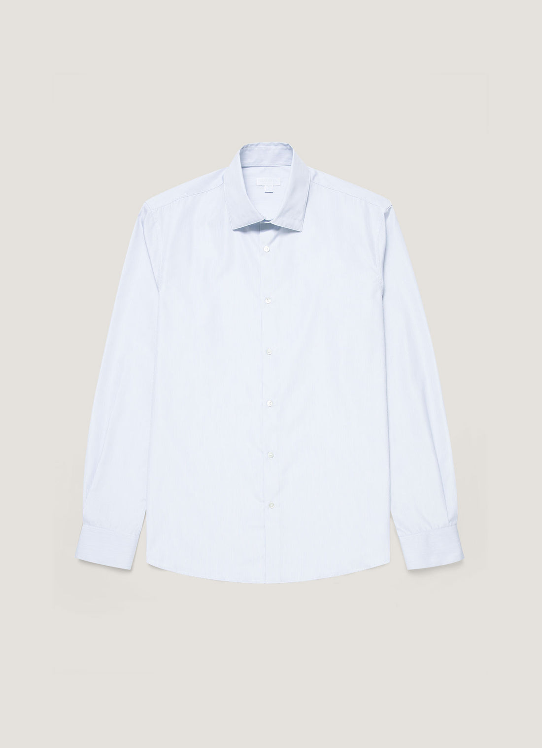 Men's Sea Island Cotton Shirt in Ink Blue