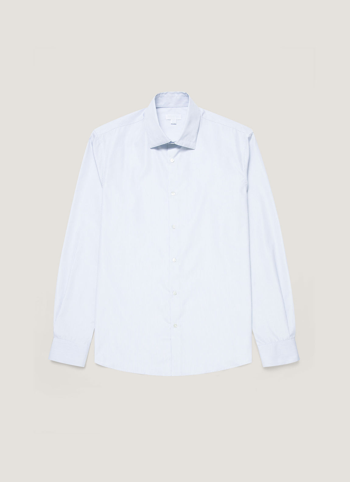 Men's Sea Island Cotton Shirt in Ink Blue