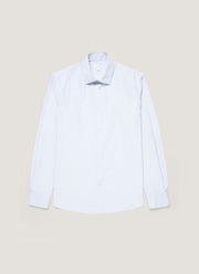 Men's Sea Island Cotton Shirt in Ink Blue