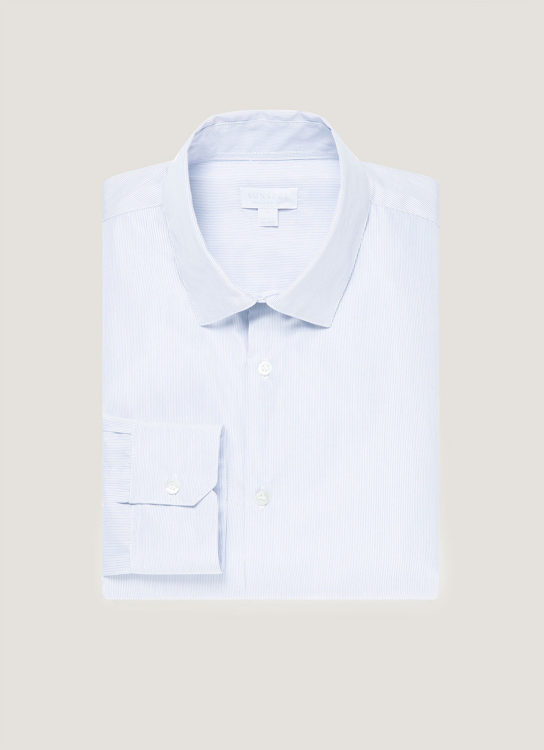 Men's Sea Island Cotton Shirt in Ink Blue