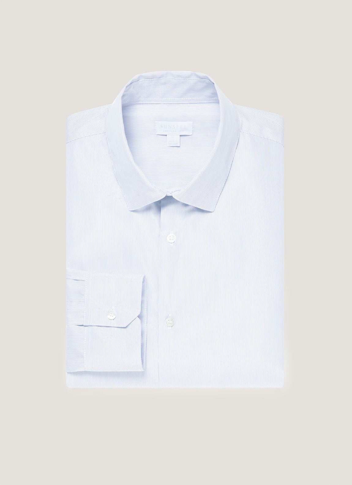 Men's Sea Island Cotton Shirt in Ink Blue
