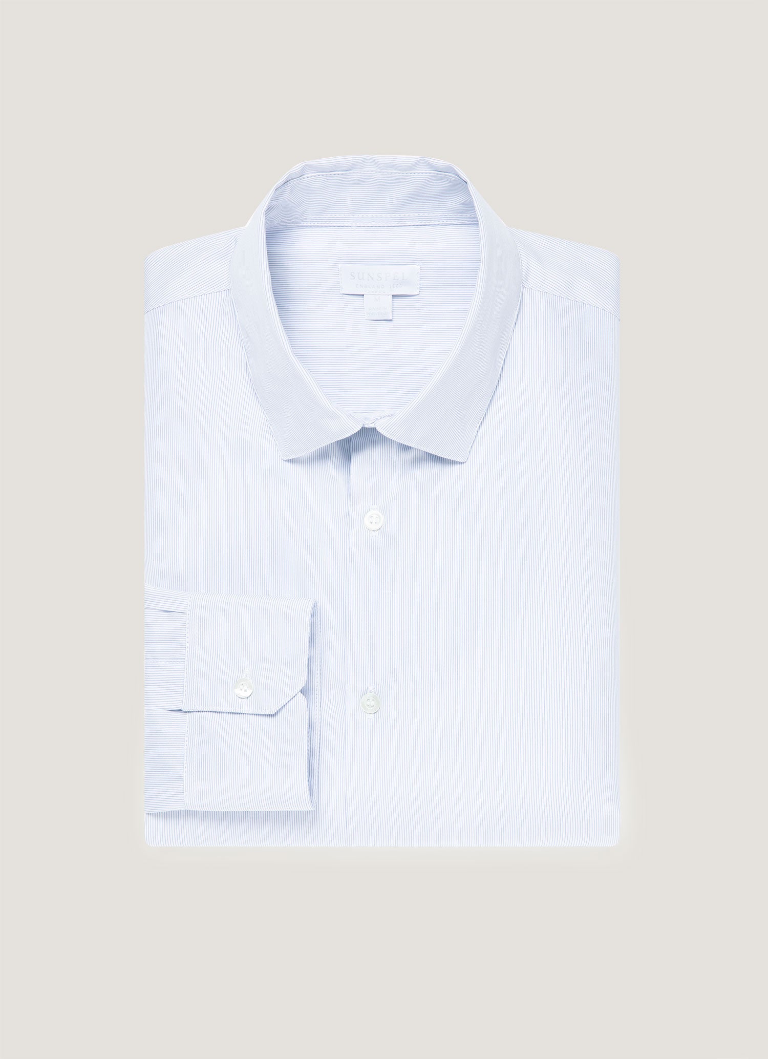Men's Sea Island Cotton Shirt in Ink Blue