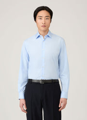 Men's Smart Poplin Shirt in Light Blue
