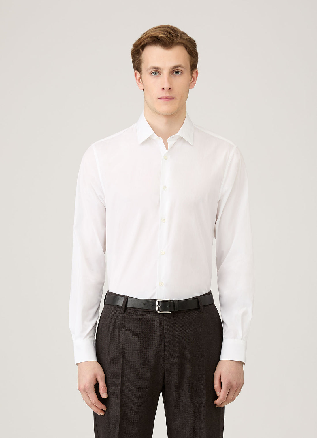Men's Smart Poplin Shirt in White