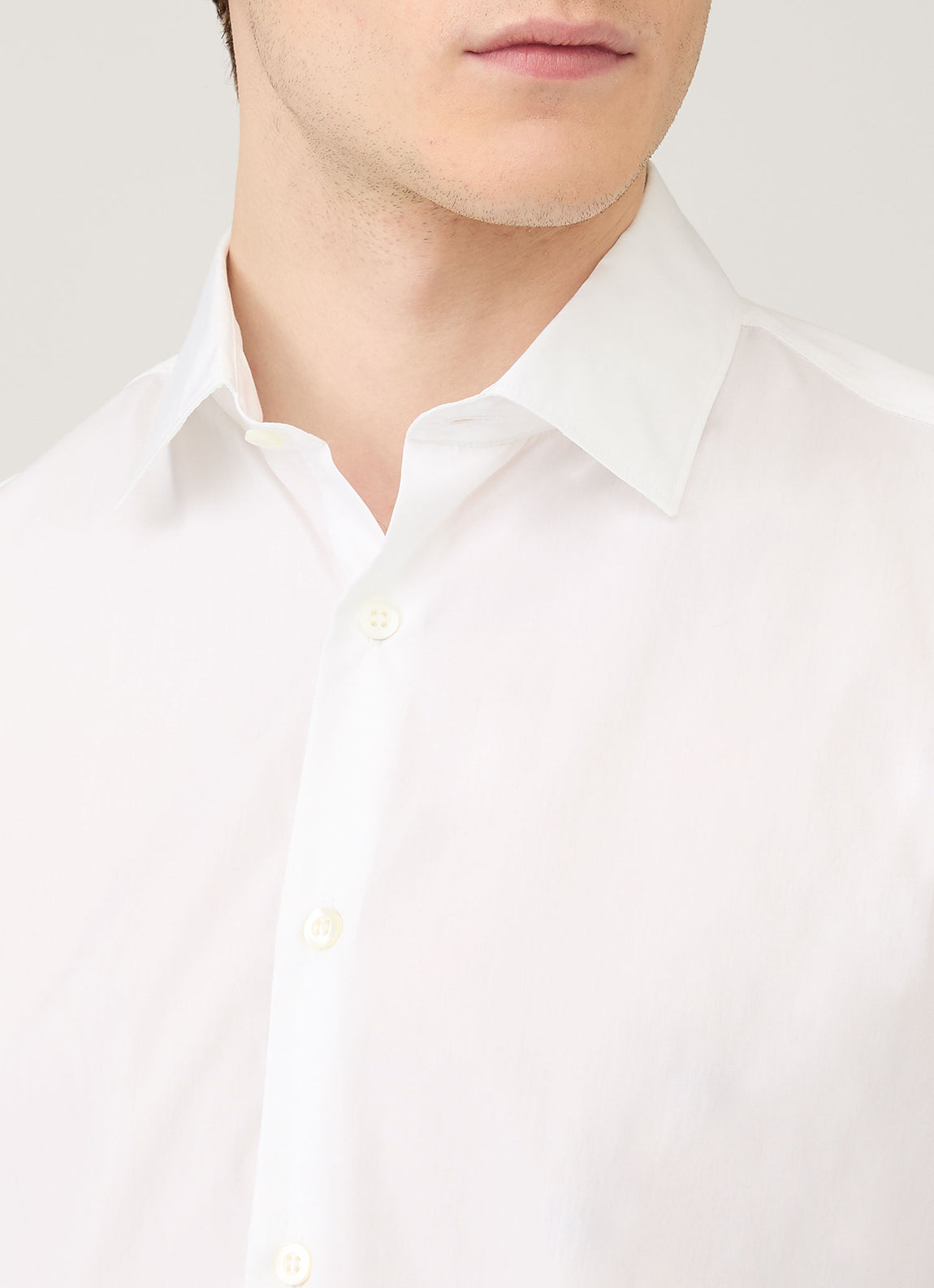 Men's Smart Poplin Shirt in White