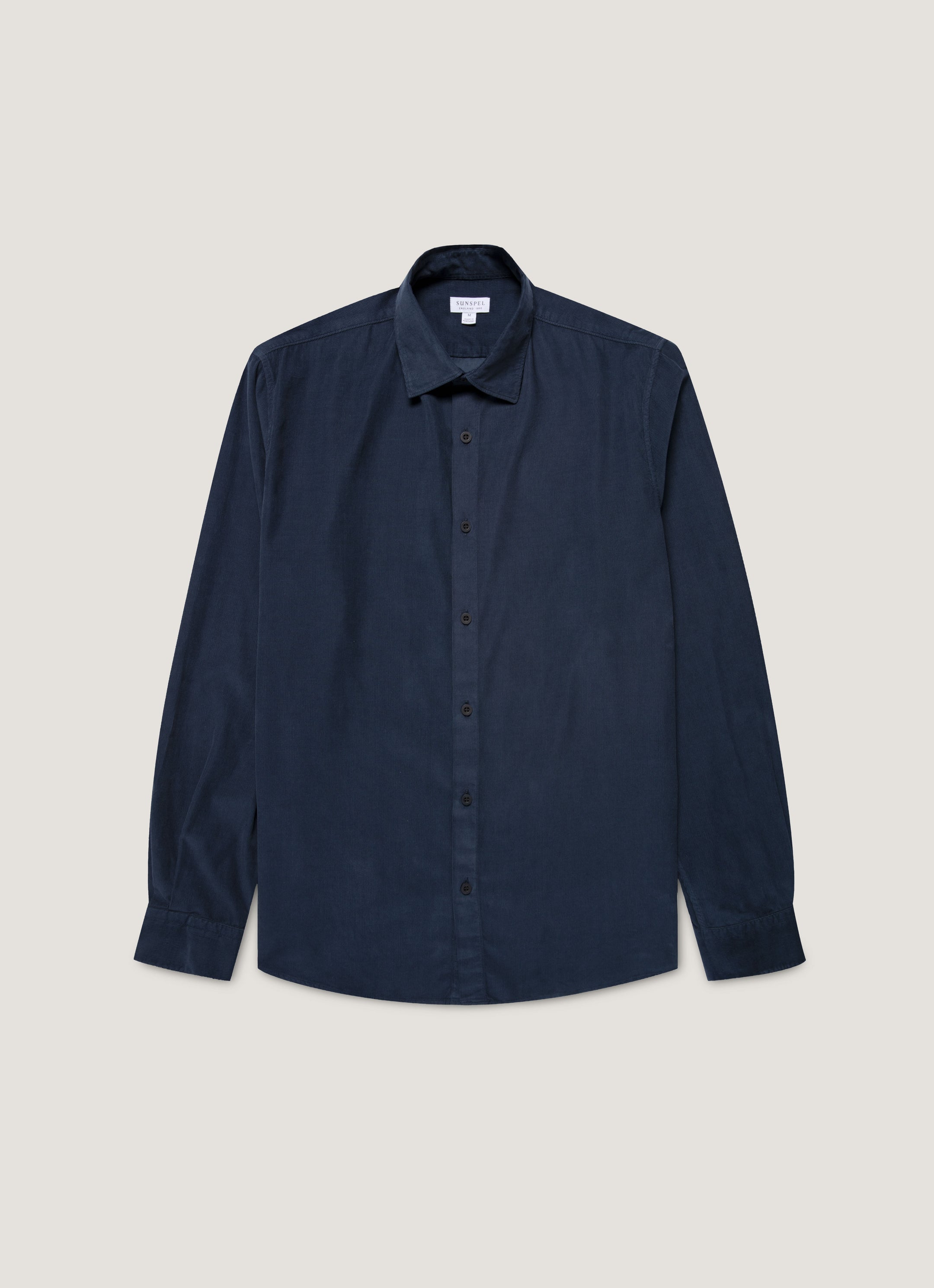 Men's Fine Cord Shirt in Navy