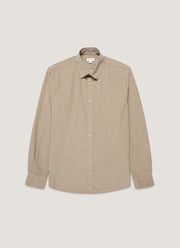 Men's Fine Cord Shirt in Fog