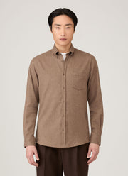 Men's Button Down Flannel Shirt in Cedar