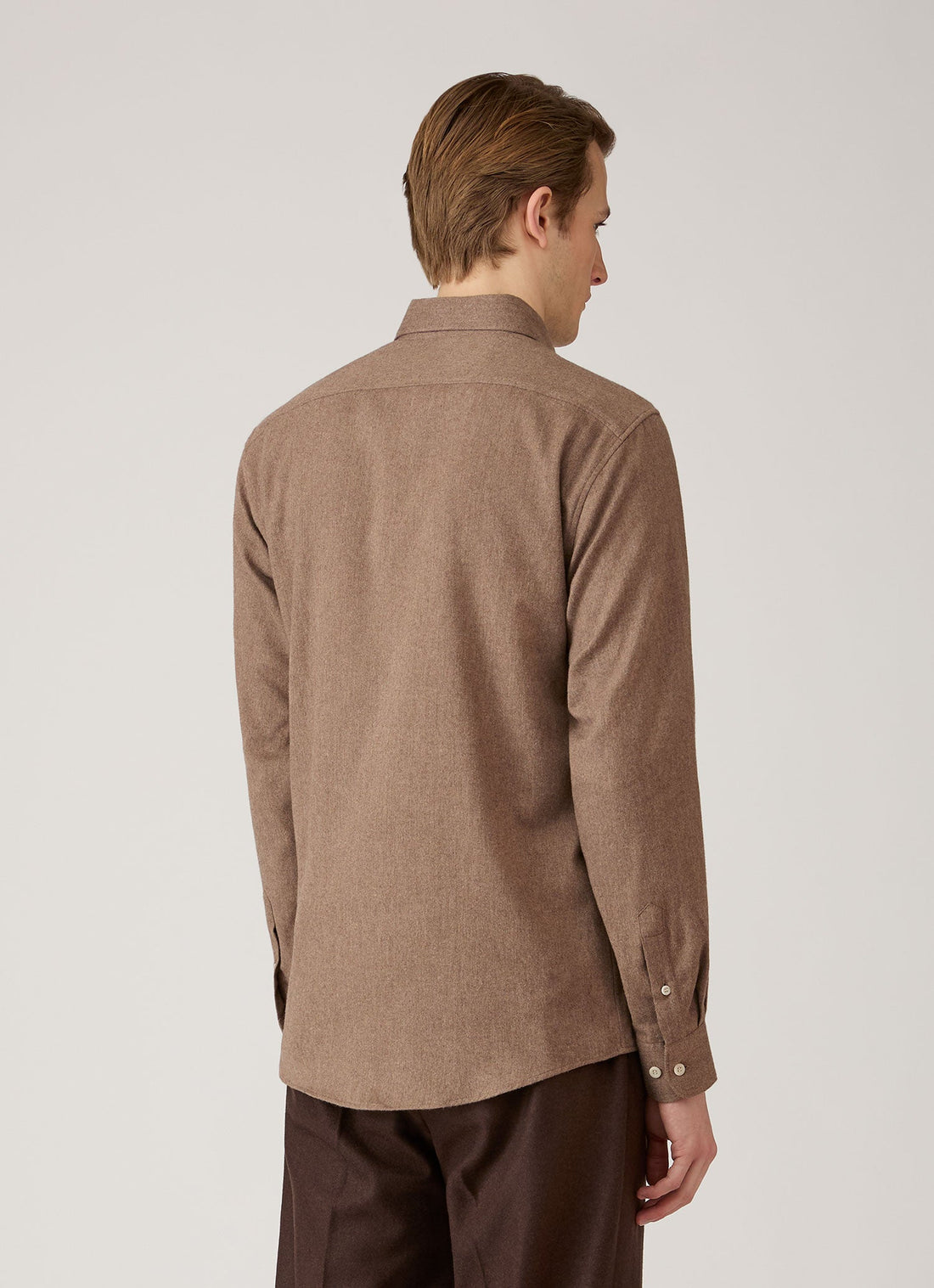 Men's Button Down Flannel Shirt in Cedar