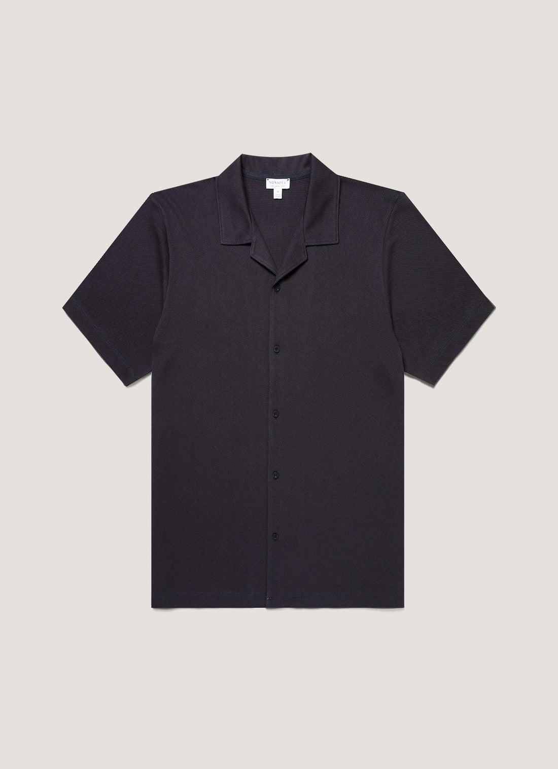 Men's Riviera Camp Collar Shirt in Navy