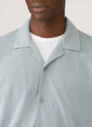 Men's Riviera Camp Collar Shirt in Stone Blue