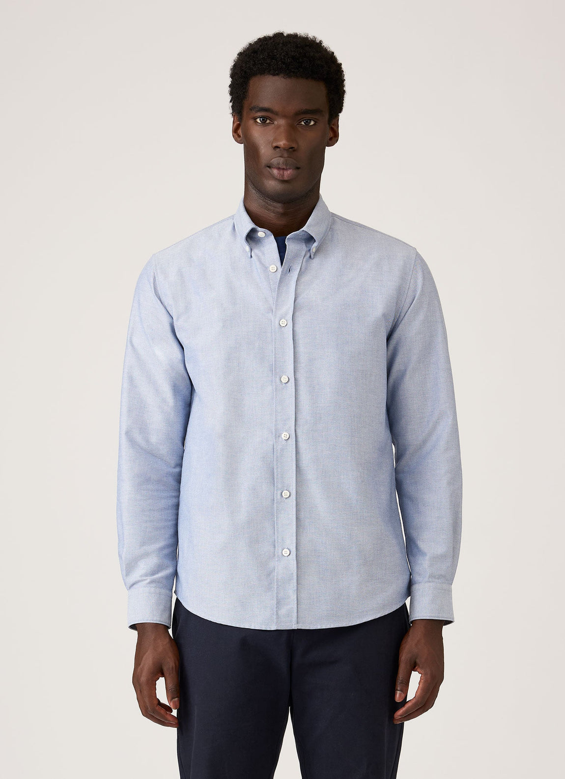 Men's Button Down Oxford Shirt in Dark Blue