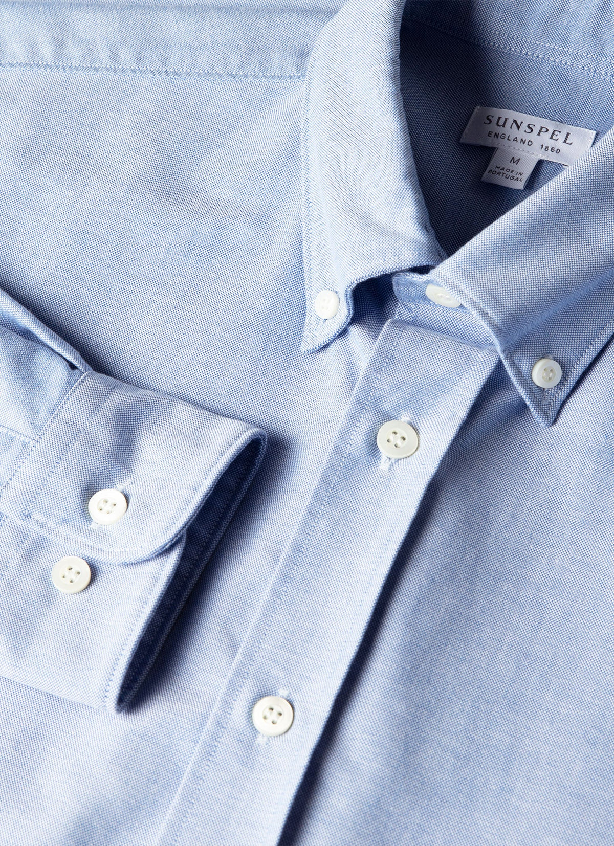 Men's Button Down Oxford Shirt in Mid Blue