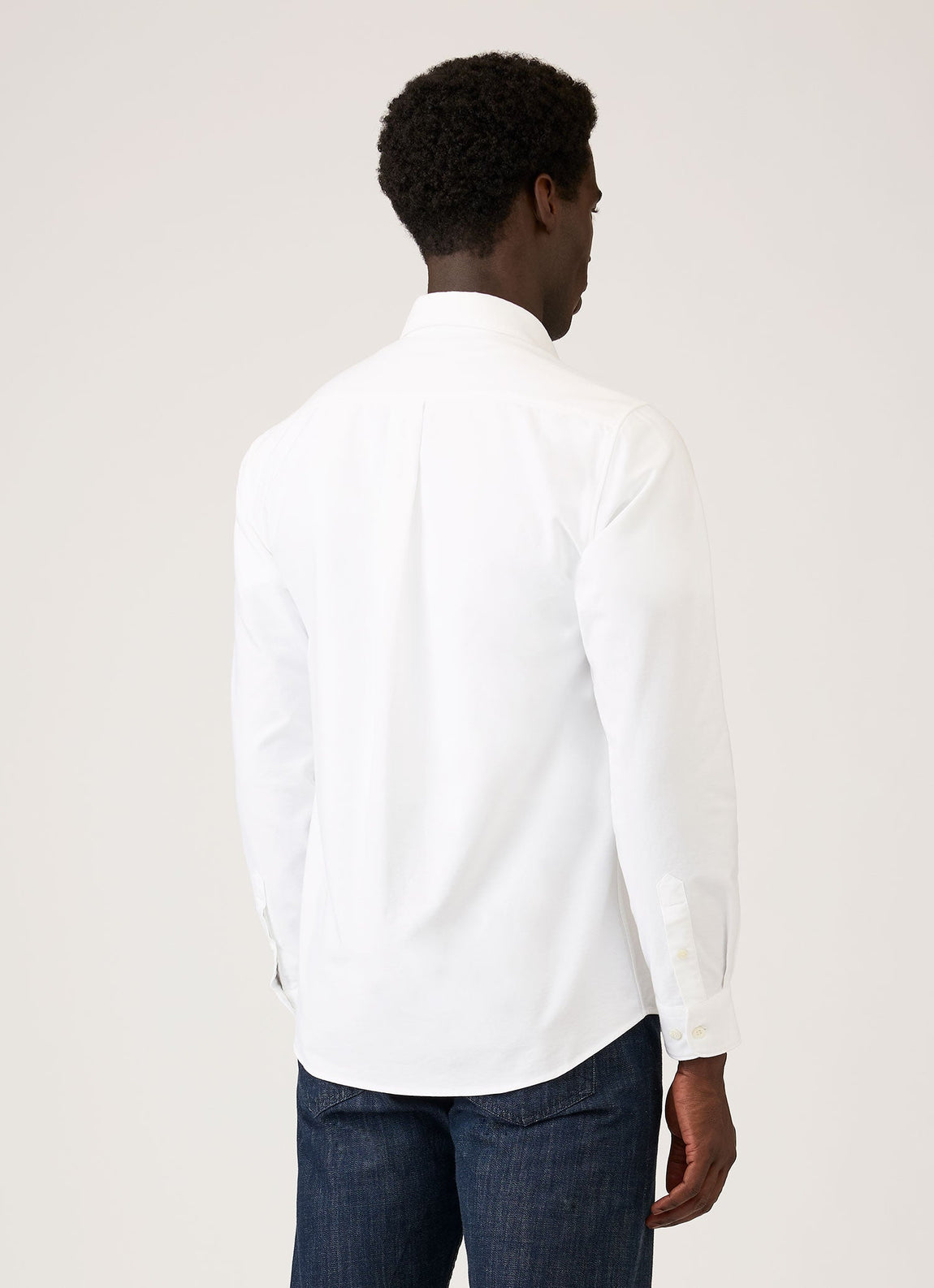 Men's Button Down Oxford Shirt in White