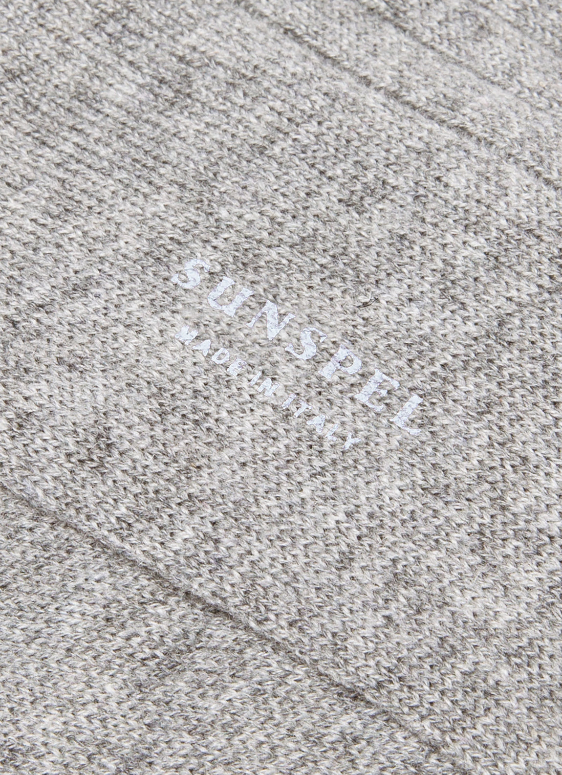 Men's Cashmere Ribbed Socks in Mid Grey Melange