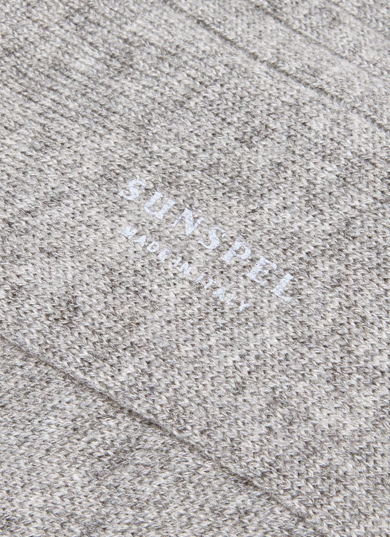 Men's Cashmere Ribbed Socks in Mid Grey Melange