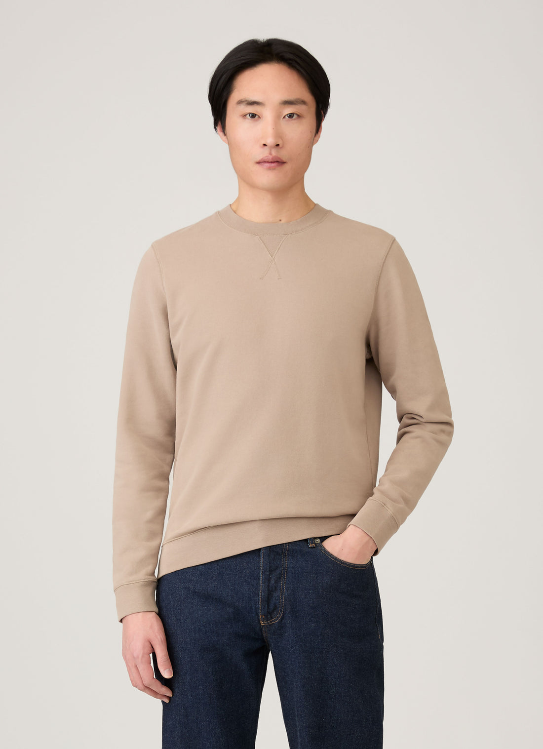 Men's Loopback Sweatshirt in Mink