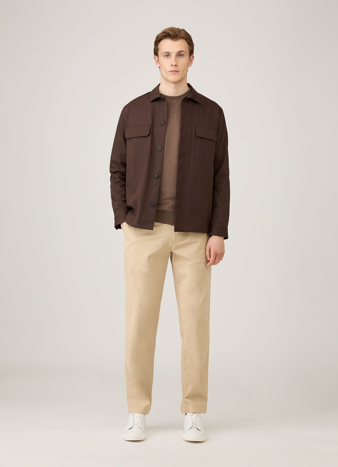 Men's Loopback Sweatshirt in Bark