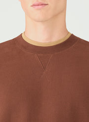 Men's Loopback Sweatshirt in Conker Brown