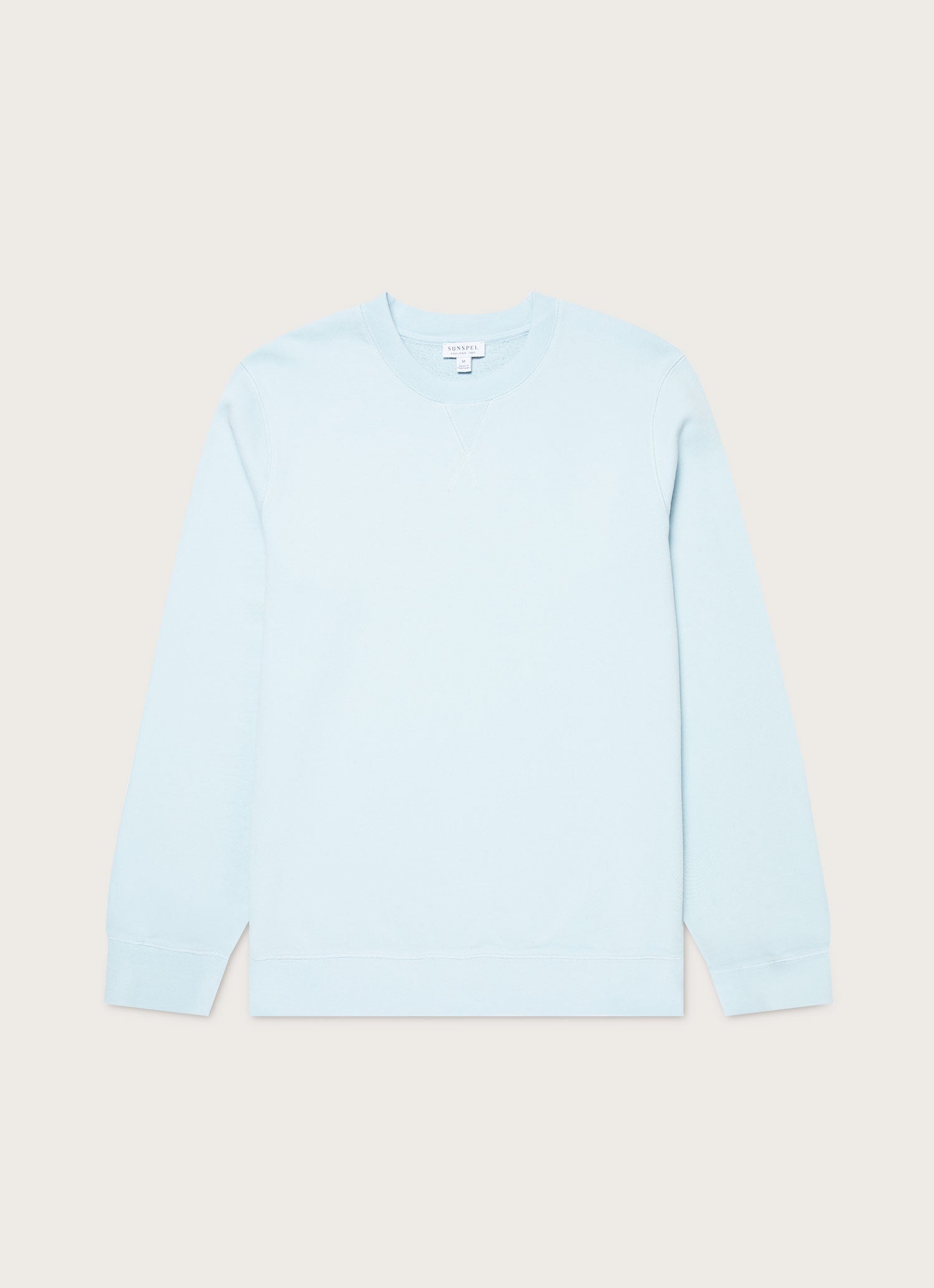 Men's Loopback Sweatshirt in Frost Blue | Sunspel