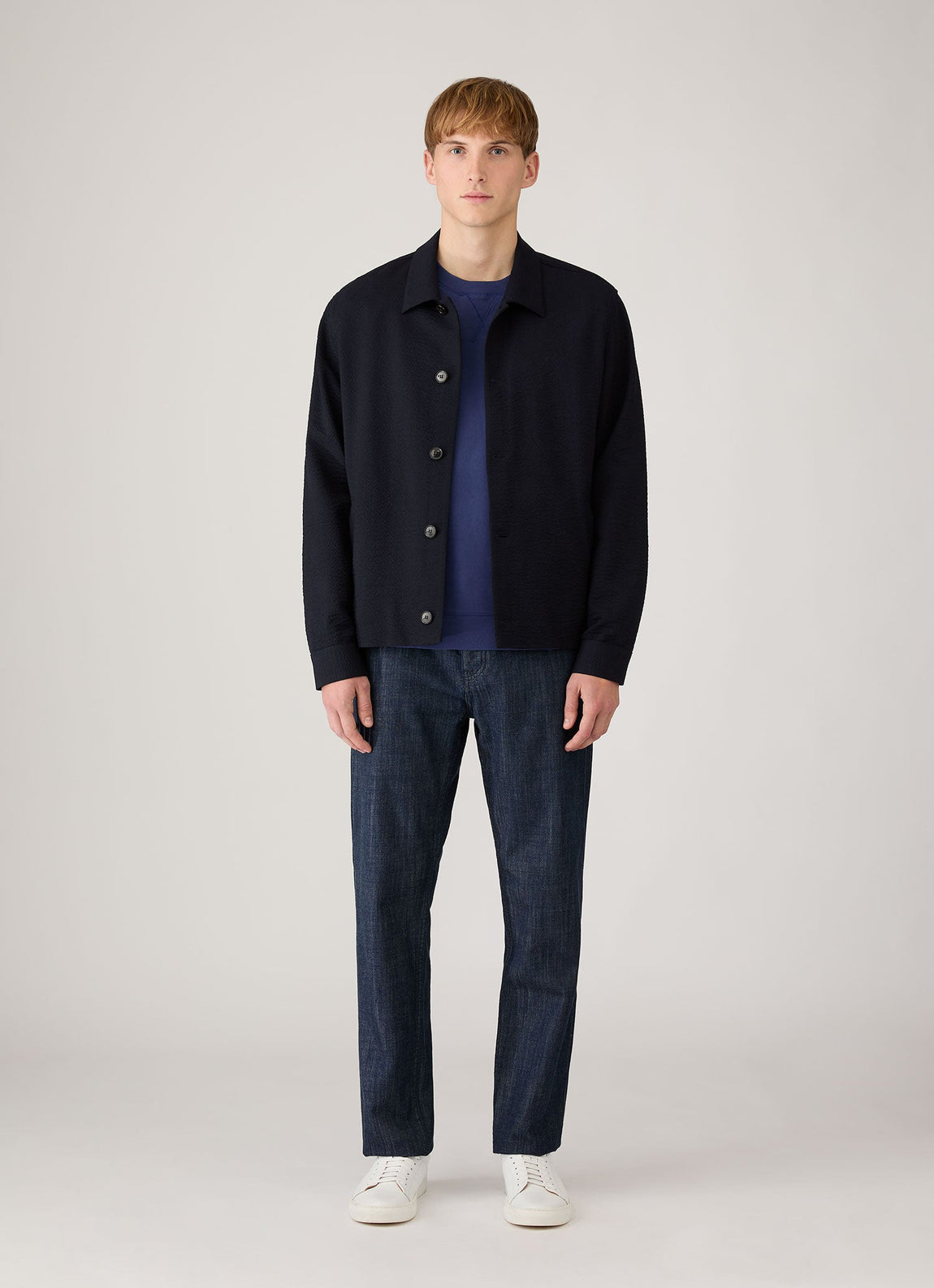 Men's Loopback Sweatshirt in Ink Blue