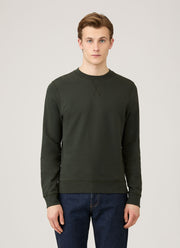 Men's Loopback Sweatshirt in Dark Green