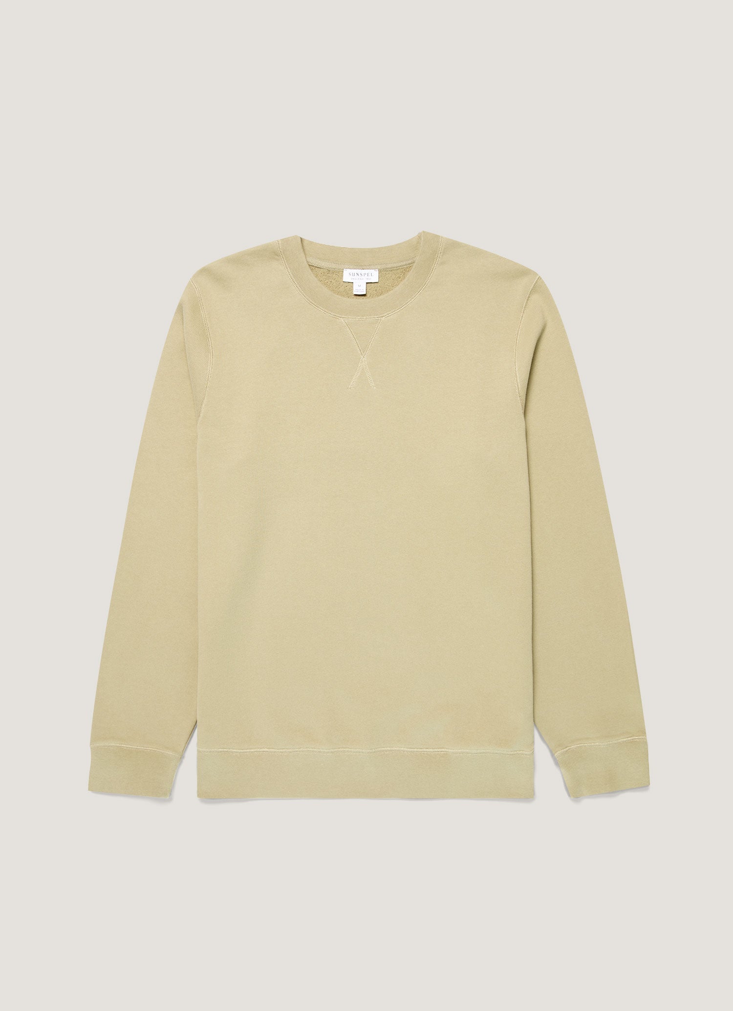 極希少✦ Palace 2017 Loopback Crewneck Men's Loopback Sweatshirt in Pistachio | Sunspel