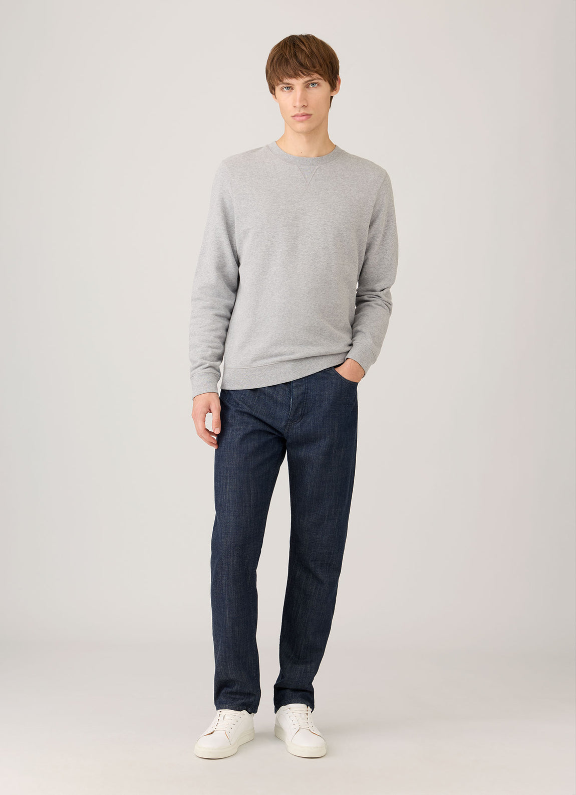 Men's Loopback Sweatshirt in Grey Melange