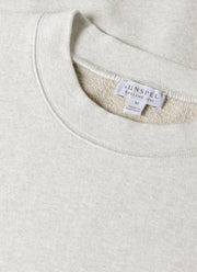 Men's Oversized Loopback Sweatshirt in Light Grey Melange