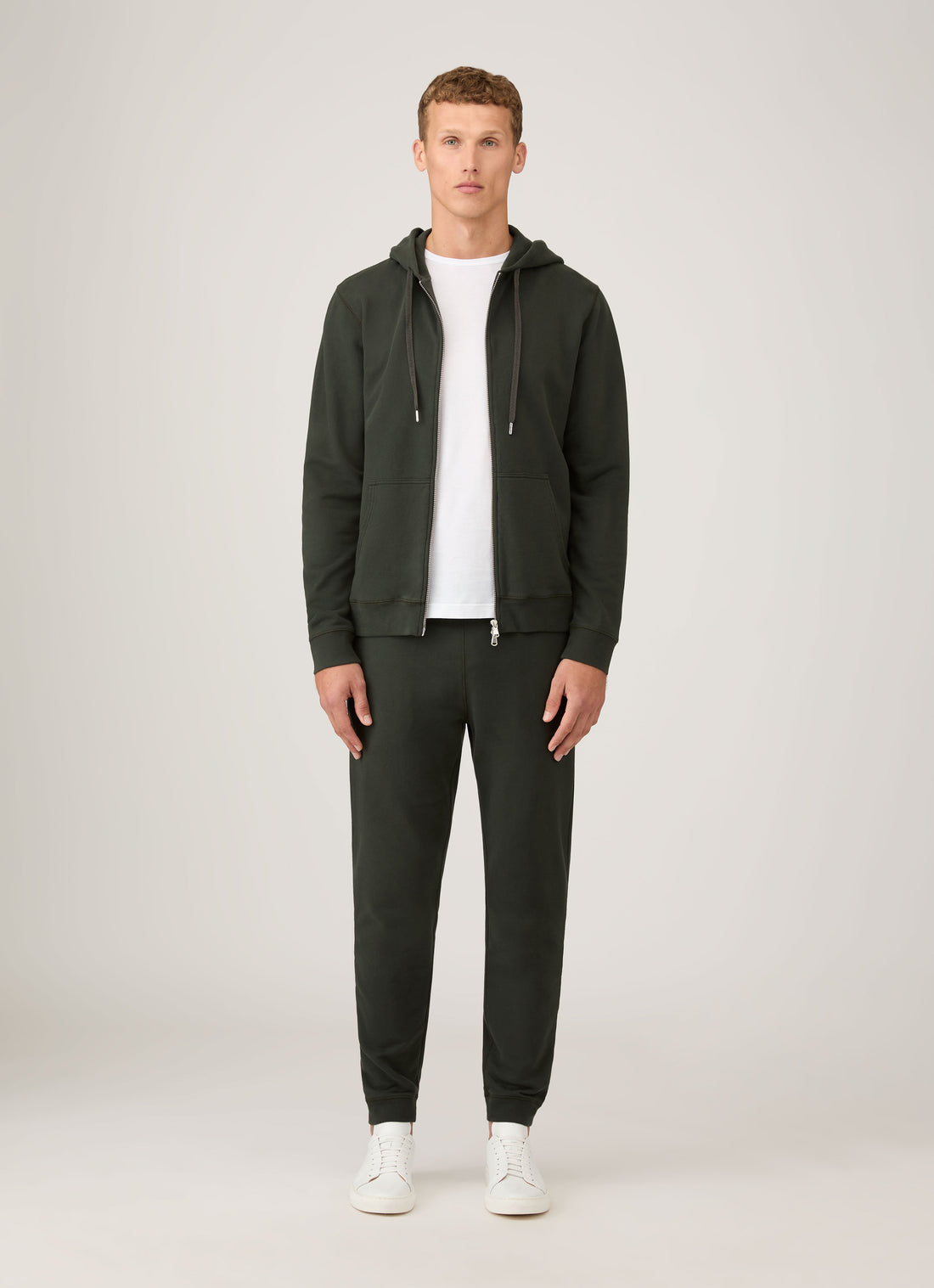 Men's Loopback Sweatpants in Dark Green