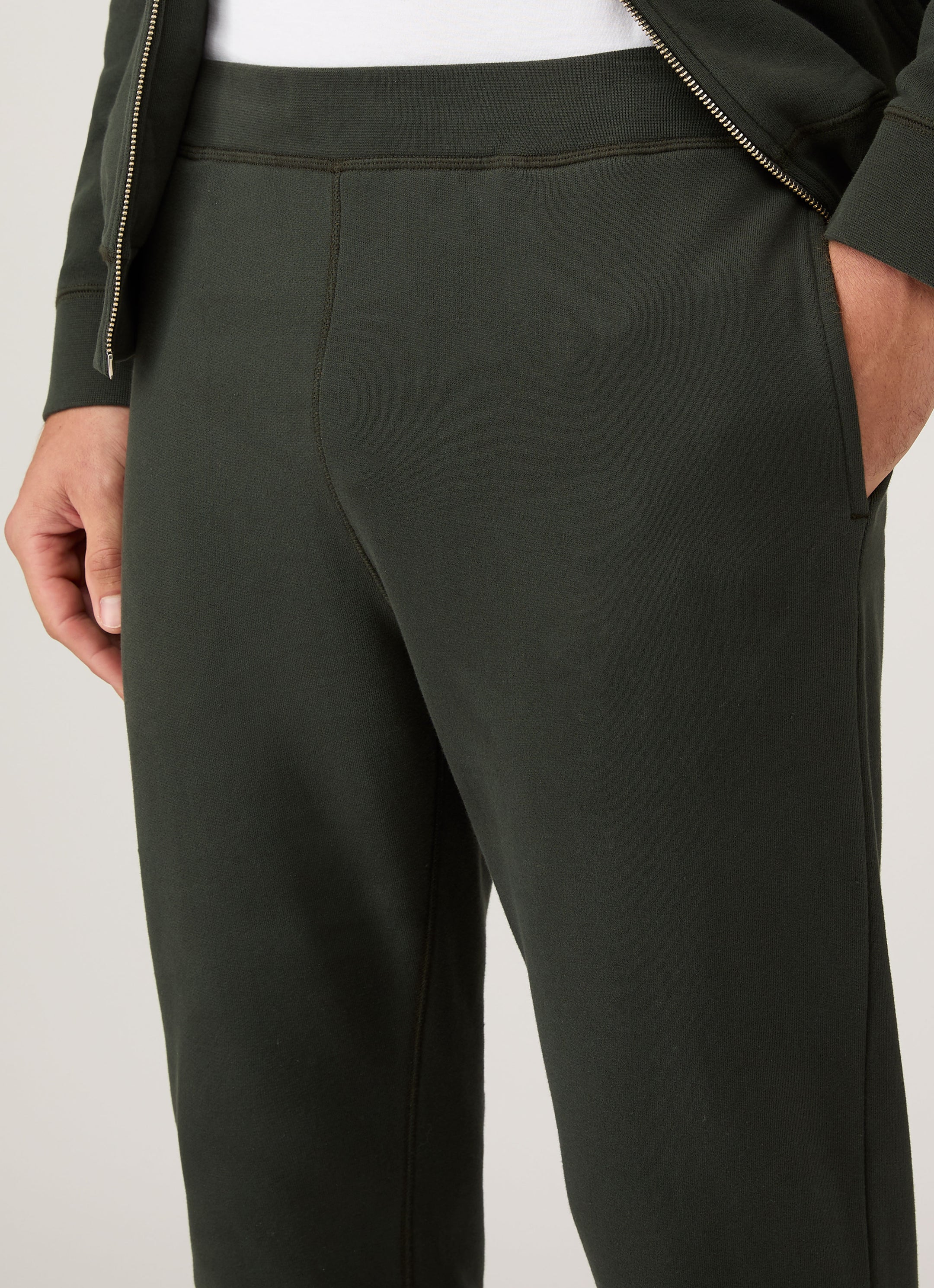 Men's Loopback Sweatpants in Dark Green
