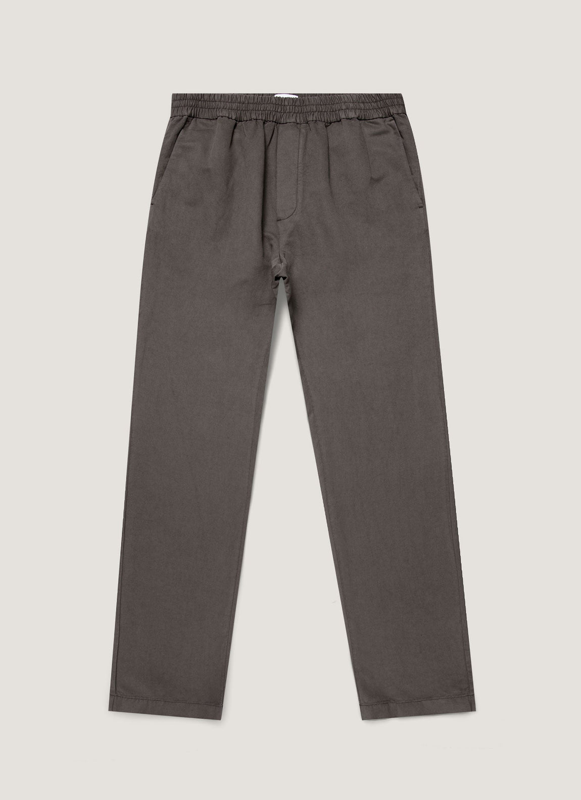 Men's Cotton Linen Drawstring Trouser in Charcoal