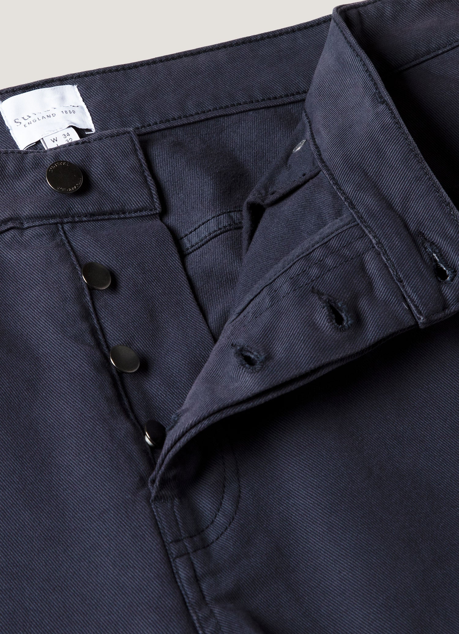 Men's Cotton Drill 5 Pocket Trouser in Navy