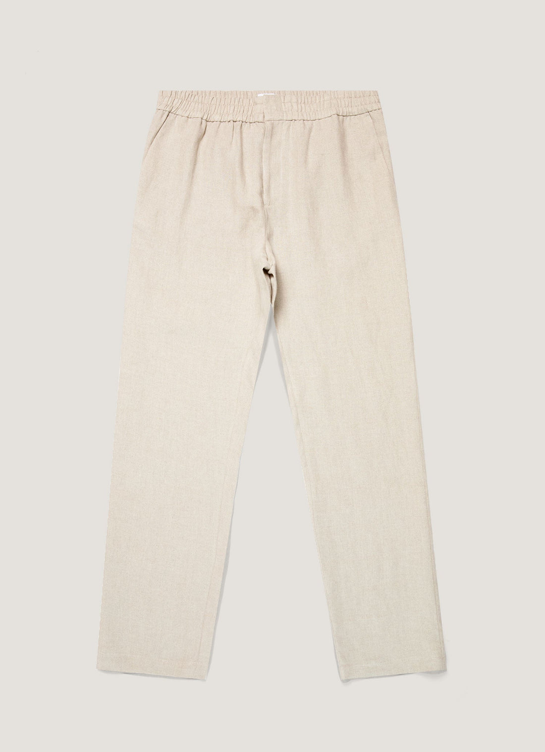 Men's Linen Drawstring Trouser in Sand