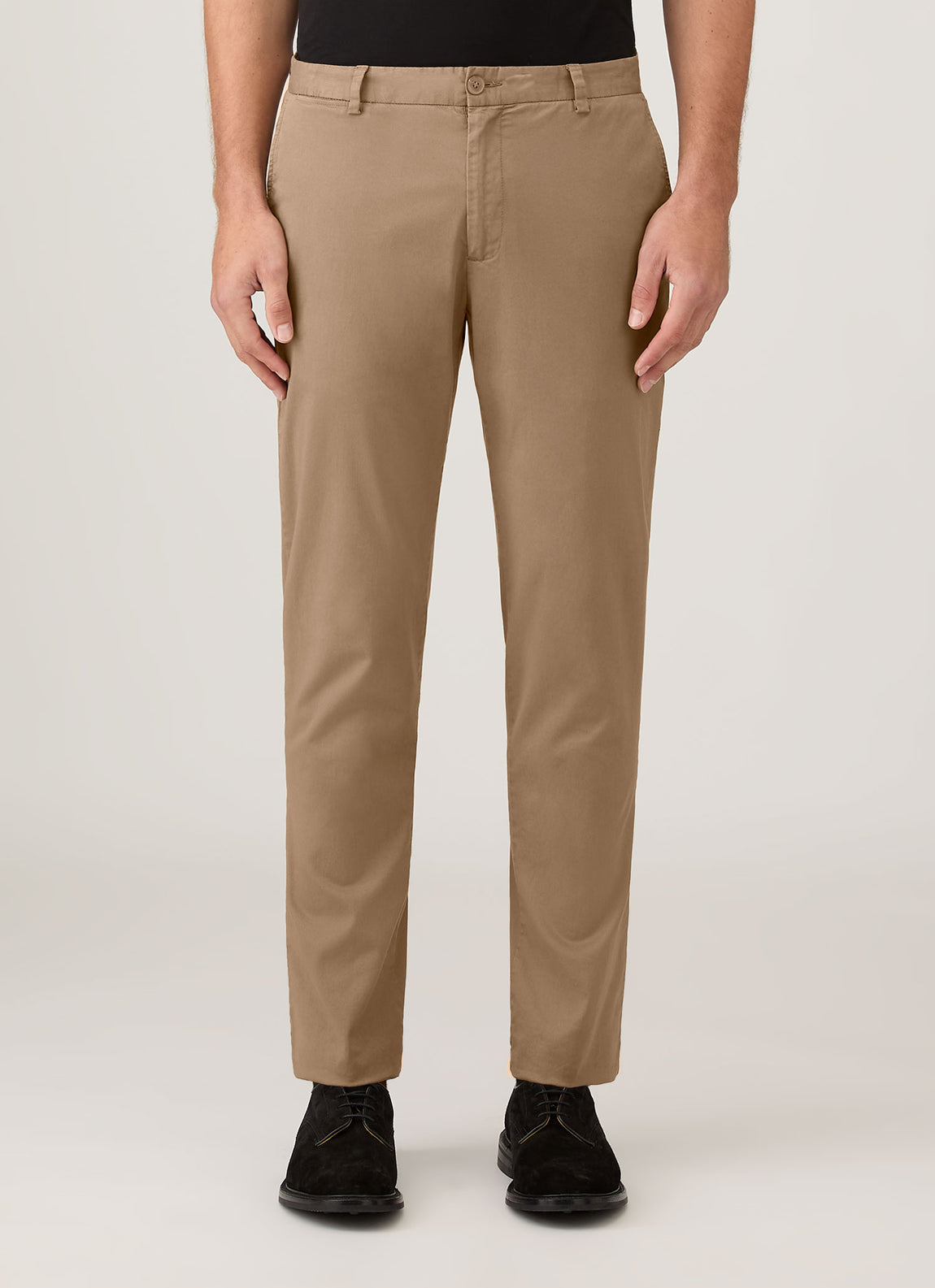 Men's Slim Fit Chino in Dark Stone