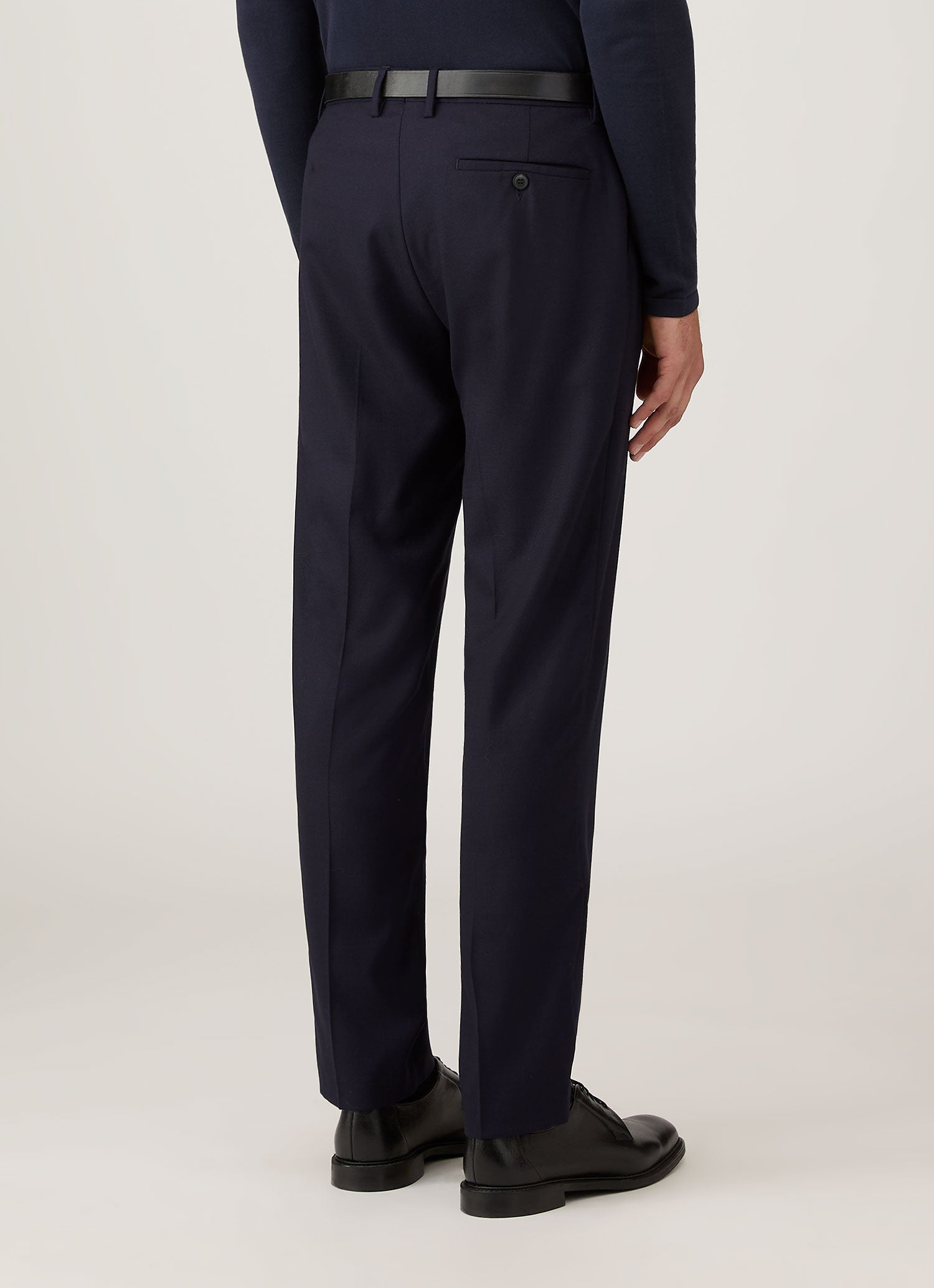 Men's Lightweight Travel Wool Trouser in Navy