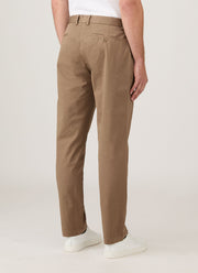 Men's Regular Fit Chino in Dark Stone