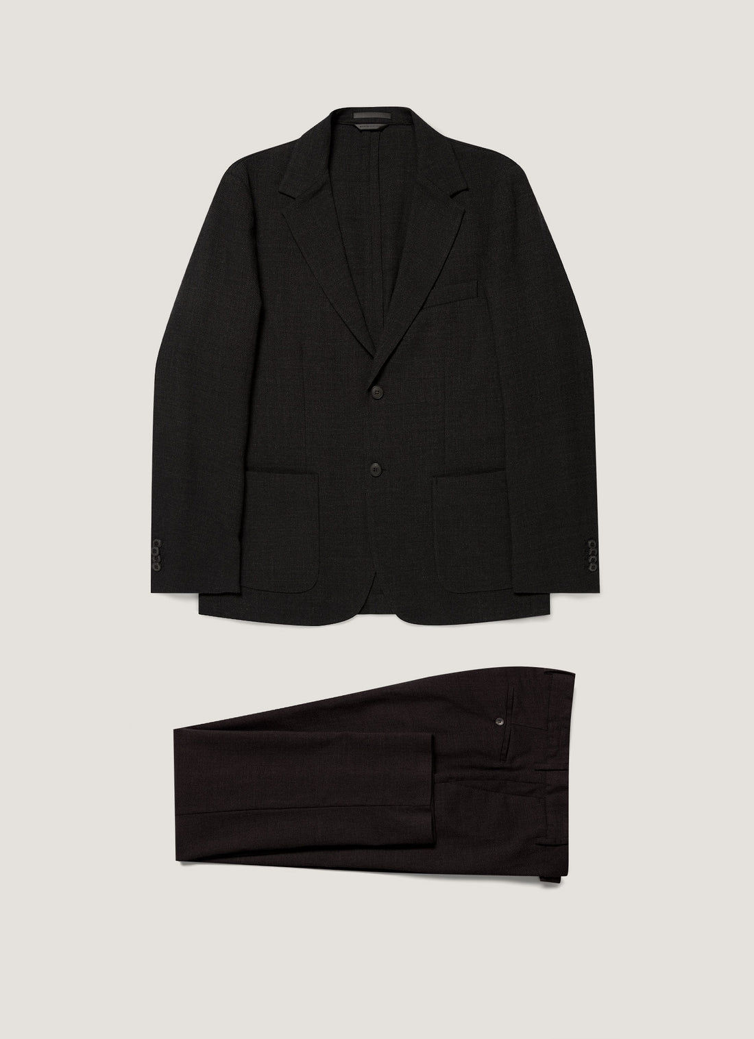Textured Wool Two-Piece Suit